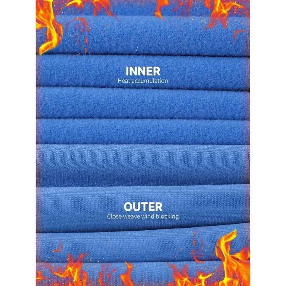 Thermal Underwear for Men Fleece Lined Long Johns for Mens Thermals Top and Bott